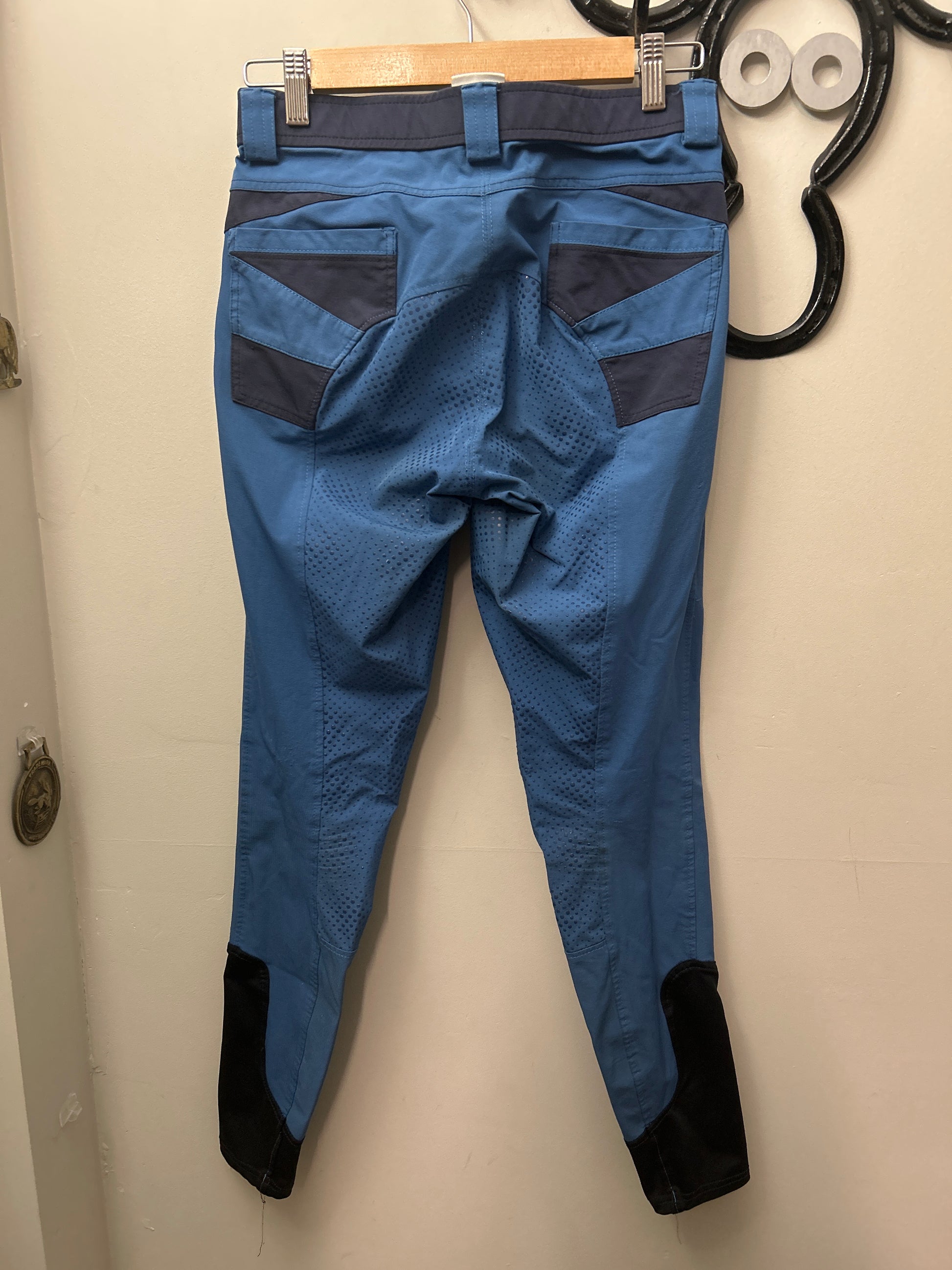 hahaWhatever Blue Breeches 28-Breeches-Consignment-Evolution Equestrian Co.