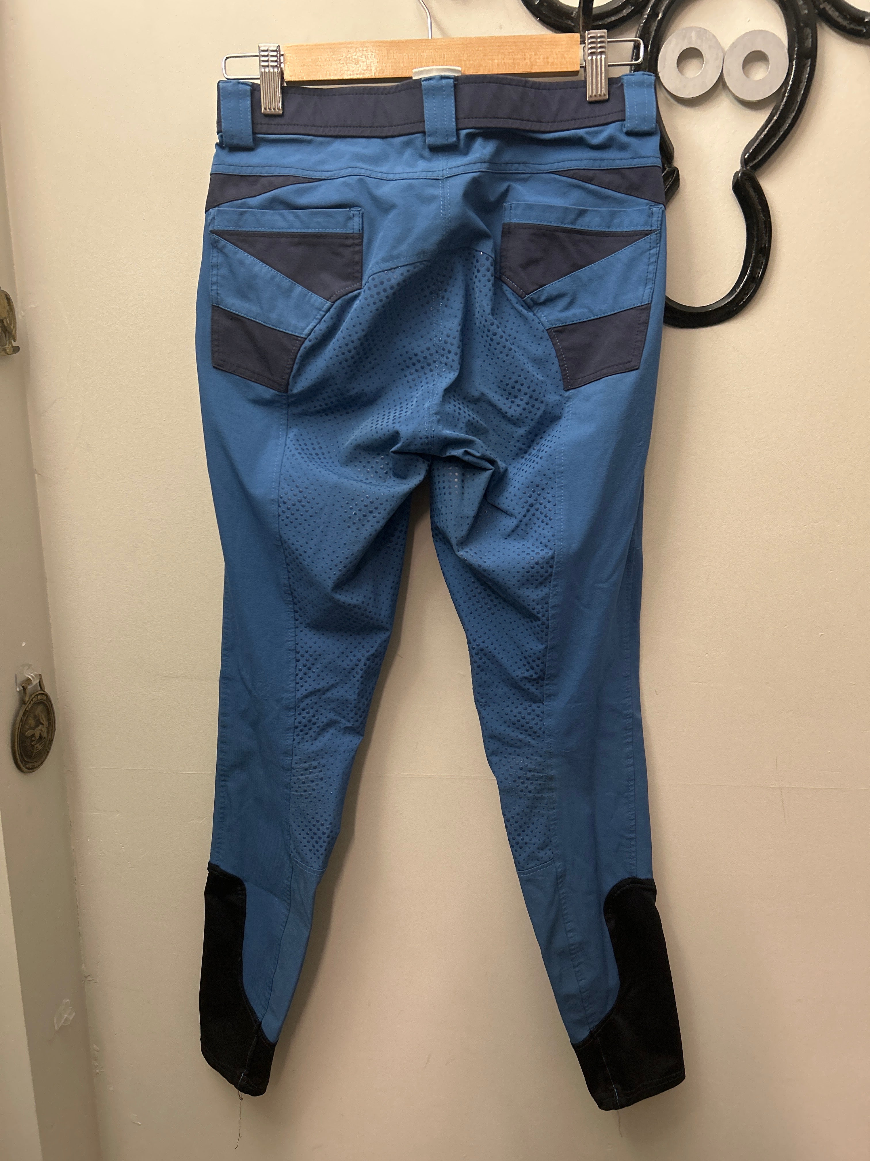 hahaWhatever Blue Breeches 28-Breeches-Consignment-Evolution Equestrian Co.