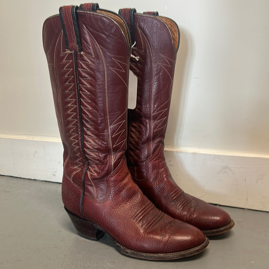Vintage The Sanders Cowboy Boots Size