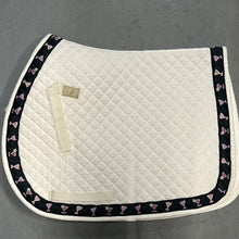 Load image into Gallery viewer, White Saddle Pad with Martini Trim

