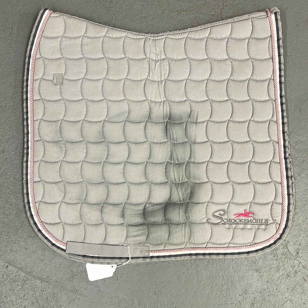 Schockemohle Dressage Pad Pink and Grey