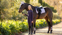 Load image into Gallery viewer, LeMieux Suede GP Lilac Saddle Pad
