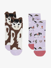 LeMieux Mini Cotton Character Socks Paint Pony 2 Pack