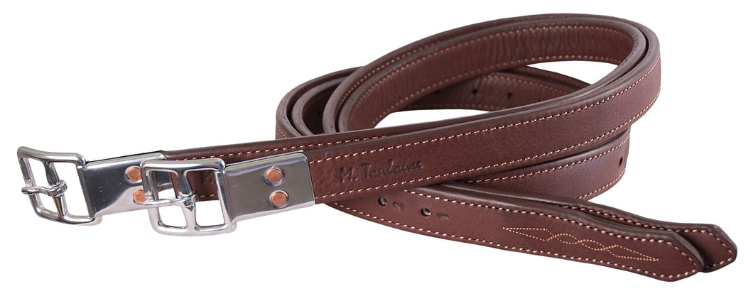 M. Toulouse Platinum Double Leather Stirrup Leathers