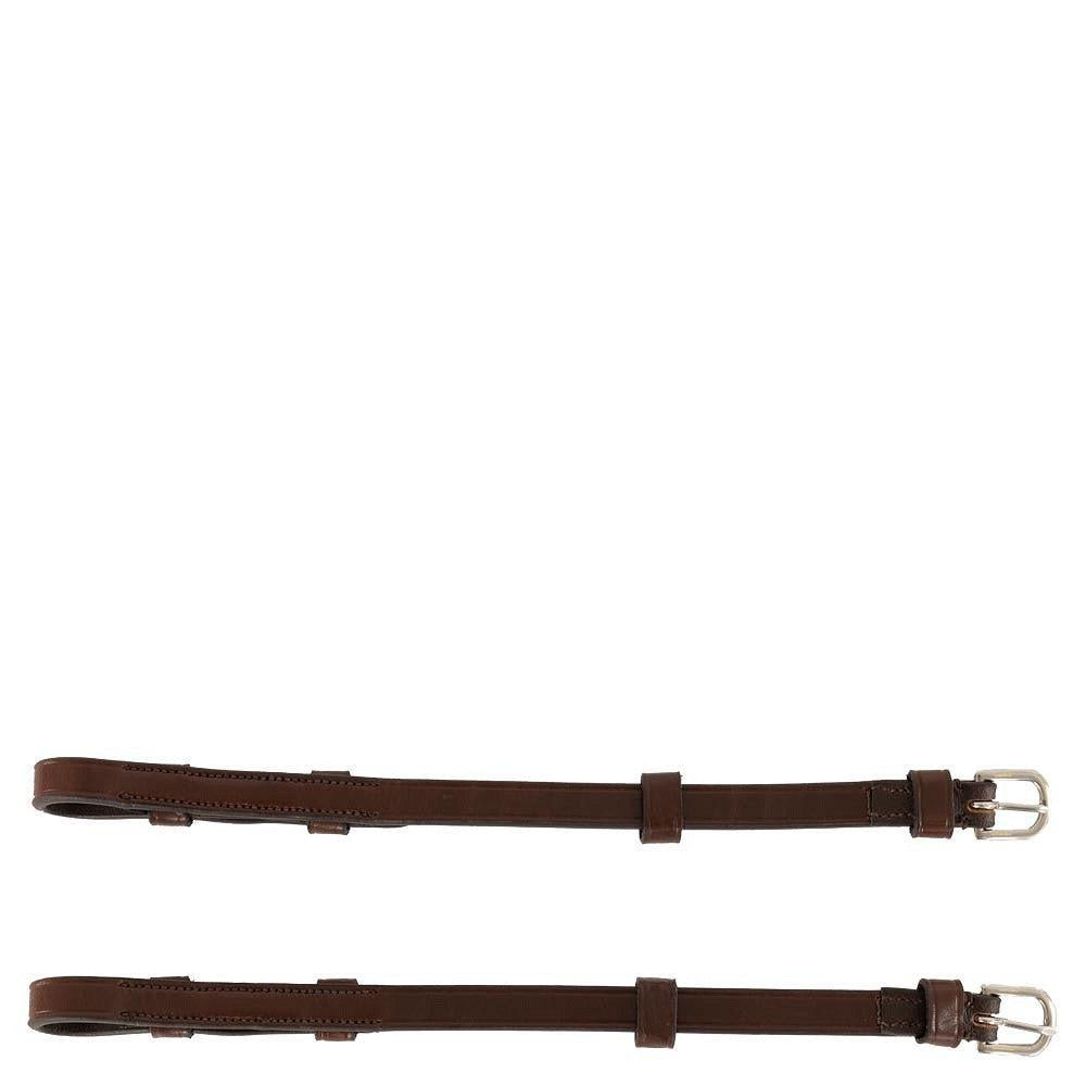 BR Cheekpieces-English Tack-Bieman De Haas-Oak/Silver-Pony-Evolution Equestrian Co.