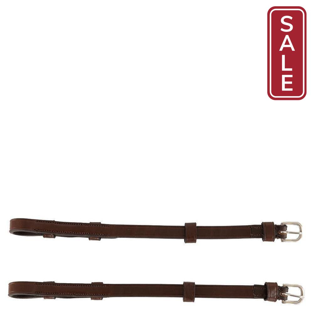 BR Cheekpieces-English Tack-Bieman De Haas-Oak/Silver-Pony-Evolution Equestrian Co.