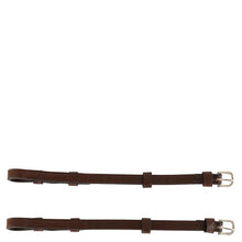 Load image into Gallery viewer, BR Cheekpieces-English Tack-Bieman De Haas-Oak/Silver-Pony-Evolution Equestrian Co.
