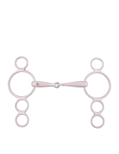 BR Single Jointed Four Ring Gag-Horse Tack-Evolution Equestrian Co.-135 mm / 5-1/4