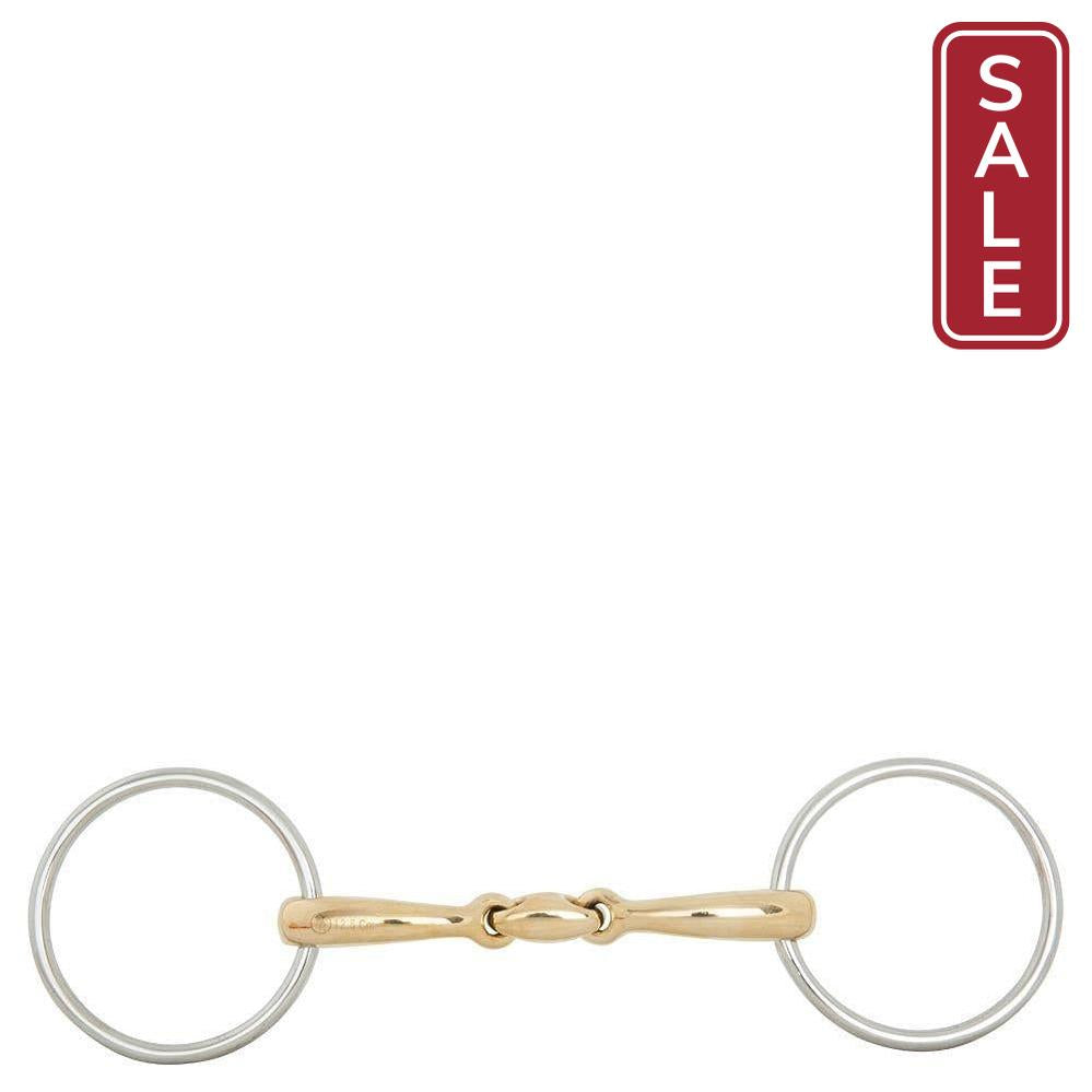 BR Soft Contact Double Jointed Loose Ring Snaffle-Bit-Bieman De Haas-11.5 cm / 4.5"-Evolution Equestrian Co.