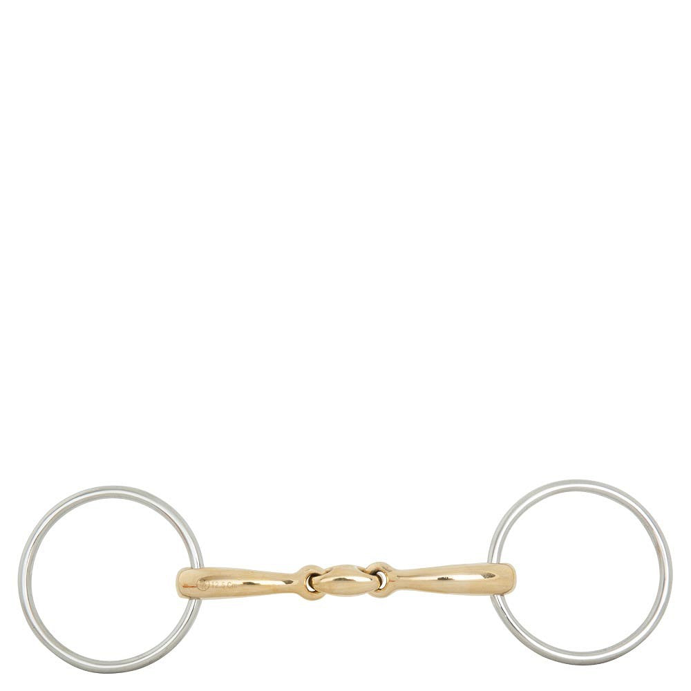 BR Soft Contact Double Jointed Loose Ring Snaffle
