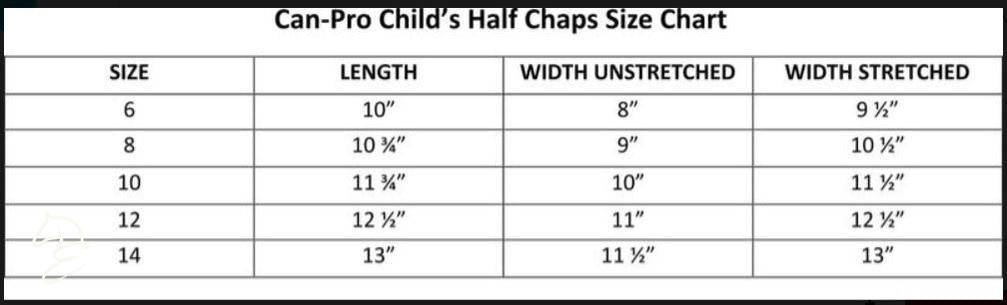 Can Pro Child's Suede Half Chaps-Half Chaps-Can Pro Equestrian Supply-6-Evolution Equestrian Co.