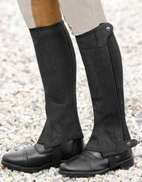 Can Pro Child's Suede Half Chaps-Half Chaps-Can Pro Equestrian Supply-6-Evolution Equestrian Co.
