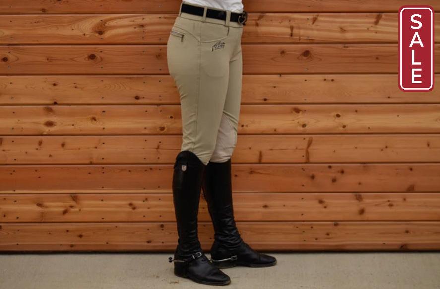 Derby Clothing Company Original Kneepatch Breeches-Breeches-Derby Clothing Company-EU 46 / US 34-Beige-Evolution Equestrian Co.
