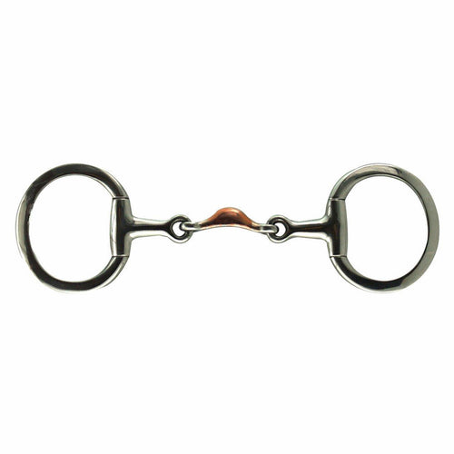 Eggbutt Snaffle with Copper Quarter Moon-Horse Tack-Can Pro Equestrian Supply-Evolution Equestrian Co.