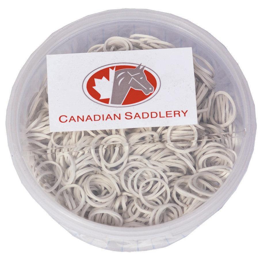 Equigear Braiding Elastics-Pet Grooming Supplies-Canadian Centurion Supply-White-Evolution Equestrian Co.