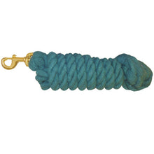 Load image into Gallery viewer, Heavy Duty Cotton Lead Rope-Horse Tack-Can Pro Equestrian Supply-Teal-Evolution Equestrian Co.
