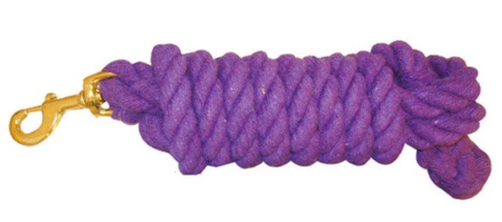 Heavy Duty Cotton Lead Rope-Horse Tack-Can Pro Equestrian Supply-Purple-Evolution Equestrian Co.