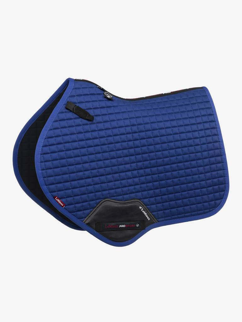 LeMieux Cotton Close Contact English Saddle Pad-English Saddle Pad-LeMieux-Large (Horse)-Bennington Blue-Evolution Equestrian Co.