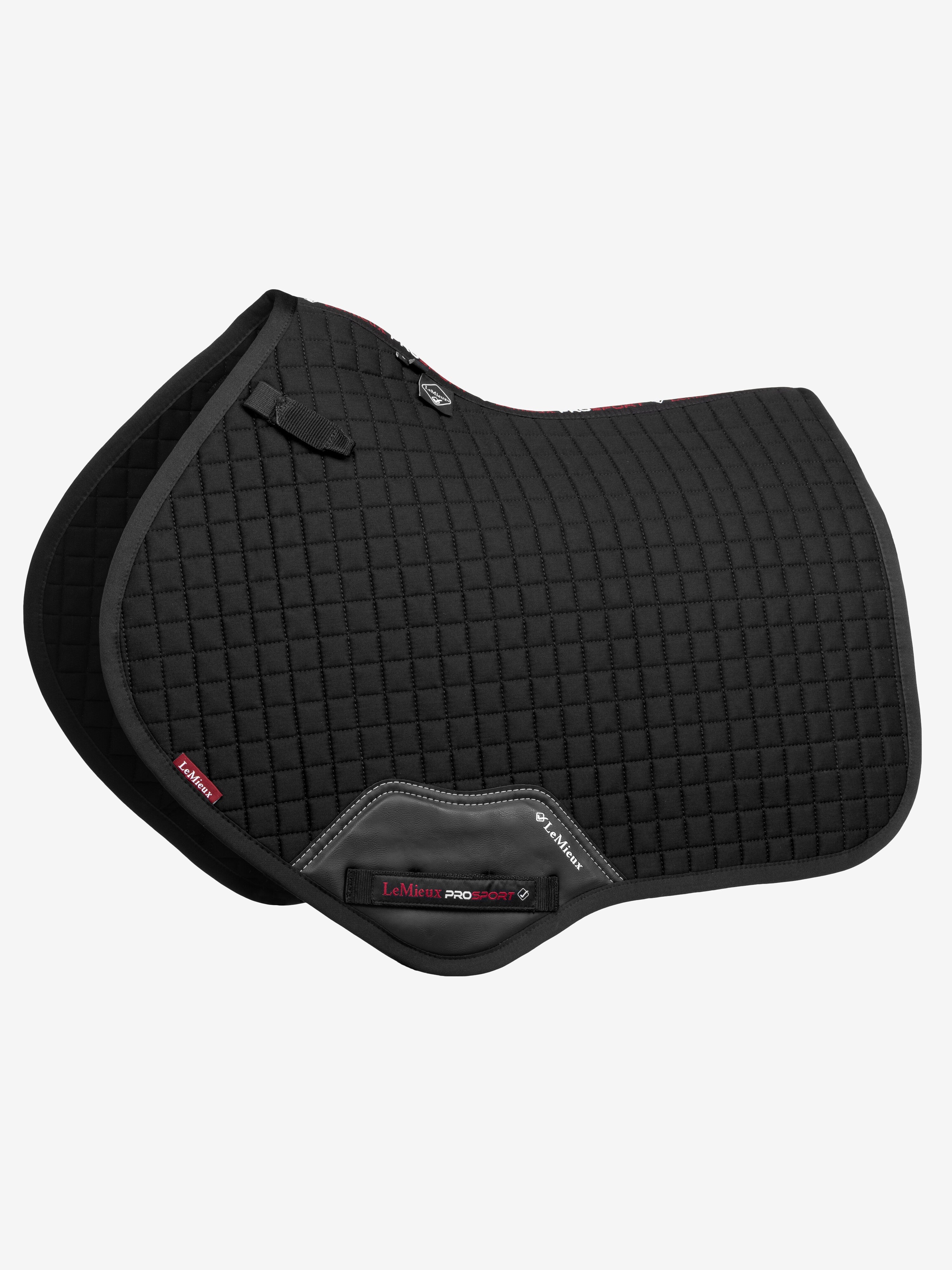 LeMieux Cotton Close Contact English Saddle Pad-English Saddle Pad-LeMieux-Small (Cob)-Black-Evolution Equestrian Co.
