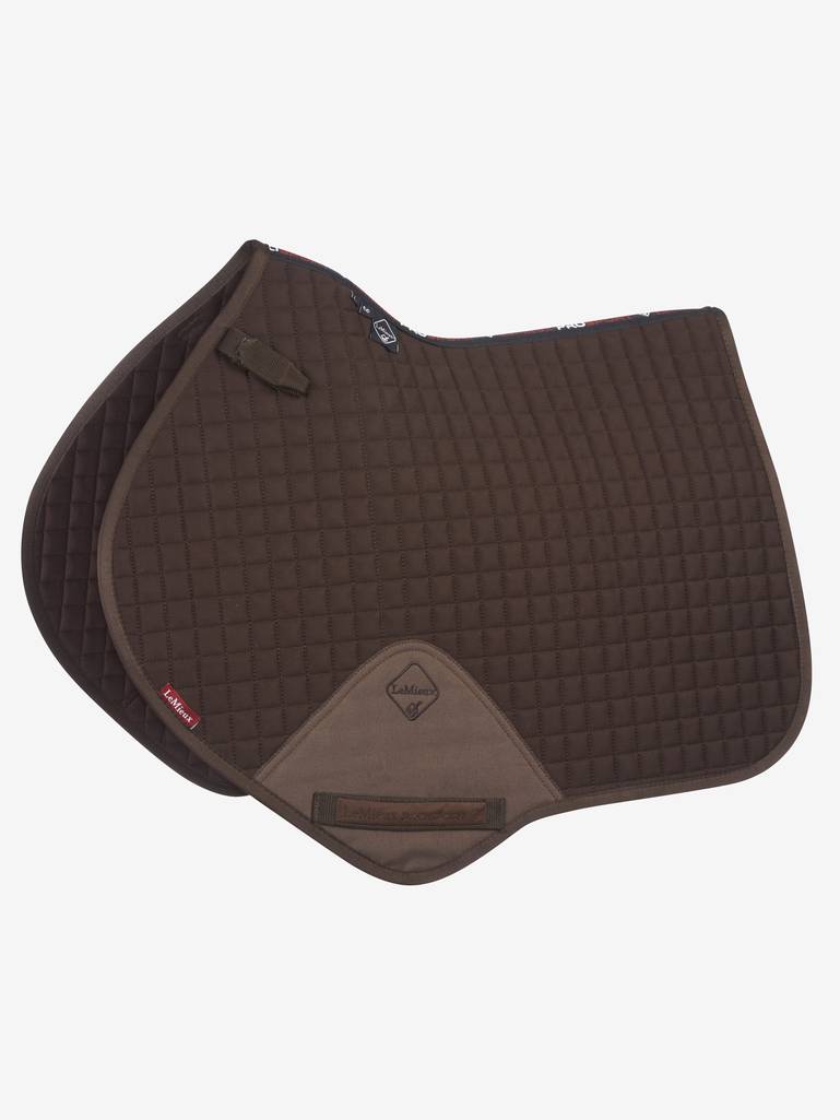 LeMieux Cotton Close Contact English Saddle Pad-English Saddle Pad-LeMieux-Small (Cob)-Brown-Evolution Equestrian Co.
