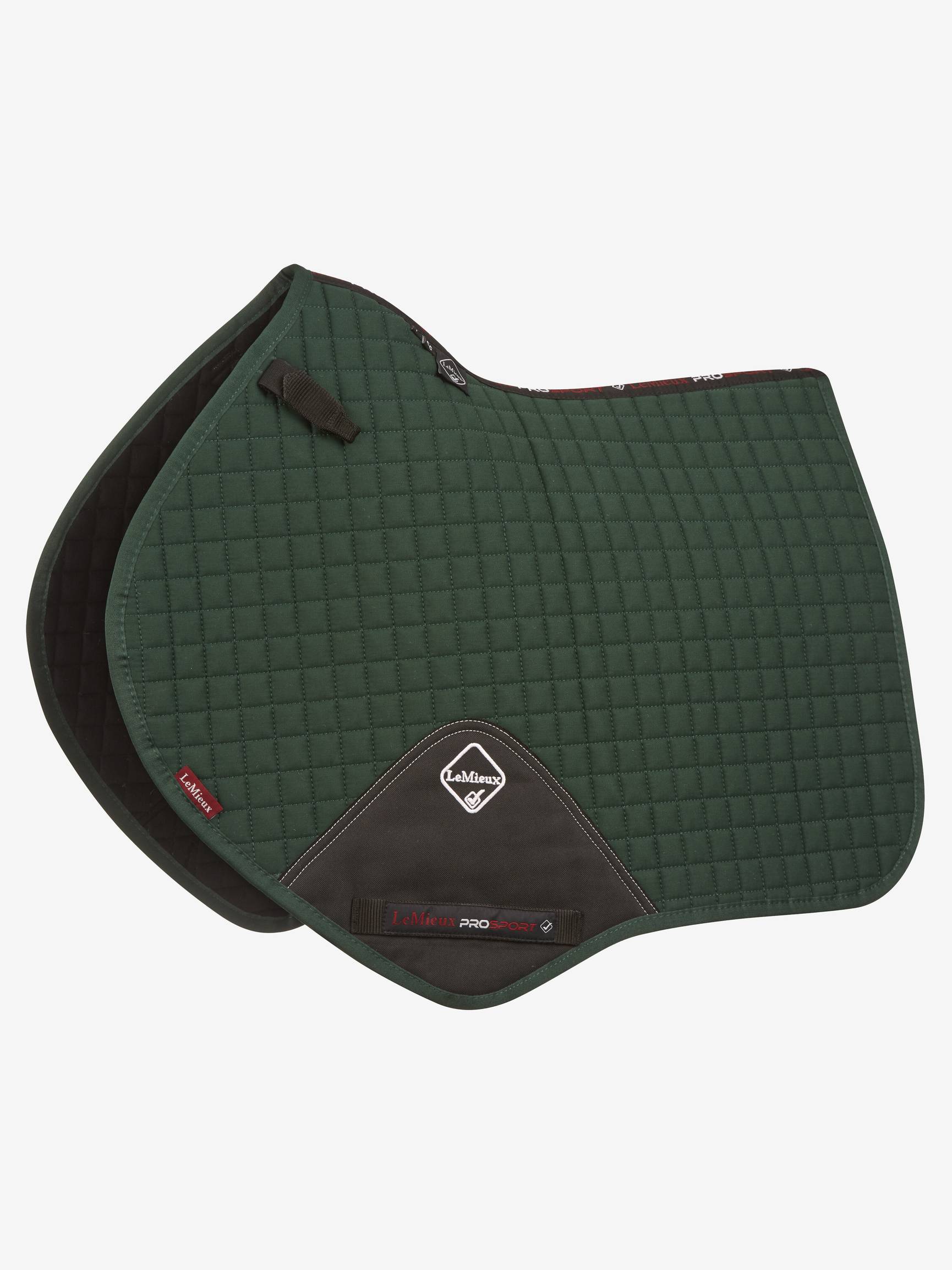 LeMieux Cotton Close Contact English Saddle Pad-English Saddle Pad-LeMieux-Large (Horse)-Green-Evolution Equestrian Co.