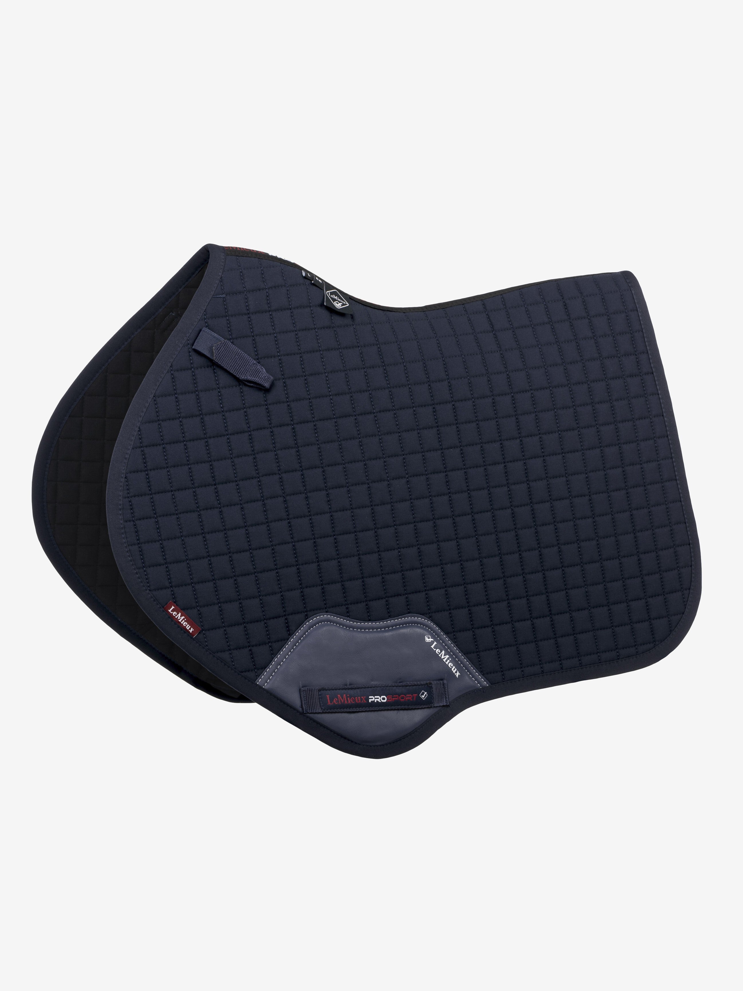 LeMieux Cotton Close Contact English Saddle Pad-English Saddle Pad-LeMieux-Small (Cob)-Navy-Evolution Equestrian Co.