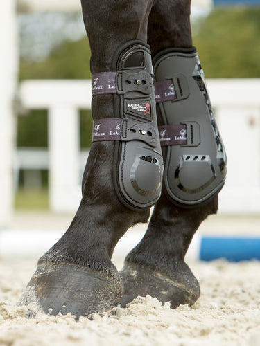 LeMieux Impact Responsive Tendon Boots-Horse Boots-LeMieux-Black-Medium-Evolution Equestrian Co.