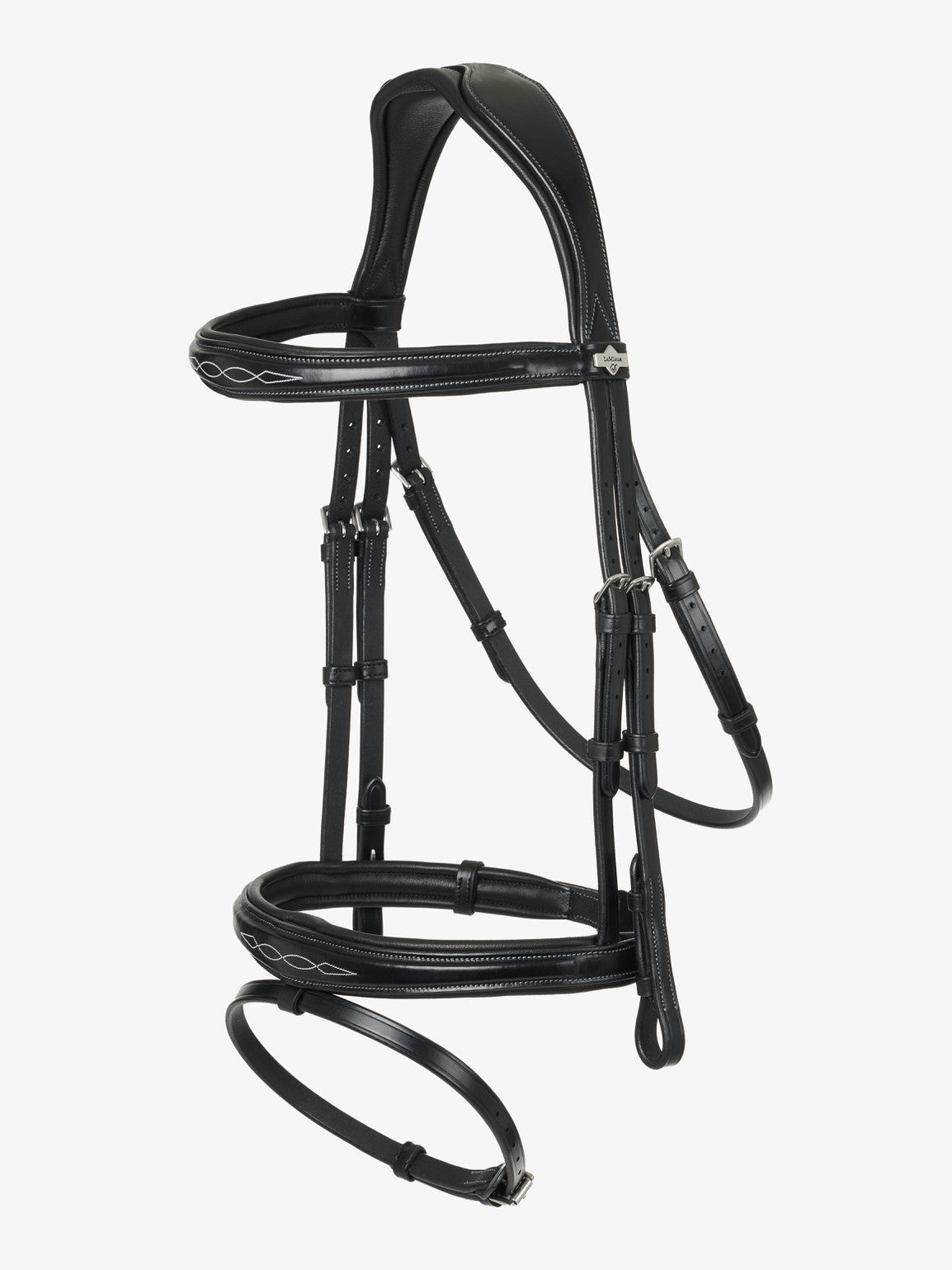 LeMieux Kudos Competition Flash English Bridle-Bridles-LeMieux-Pony-Black-Evolution Equestrian Co.