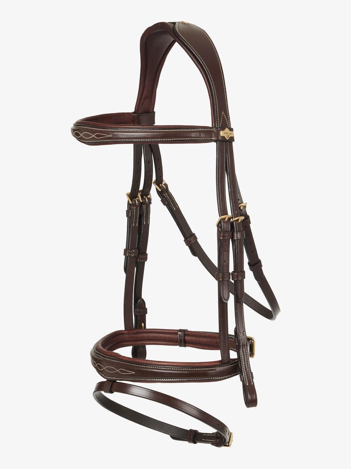 LeMieux Kudos Competition Flash English Bridle-Bridles-LeMieux-Cob-Havana-Evolution Equestrian Co.
