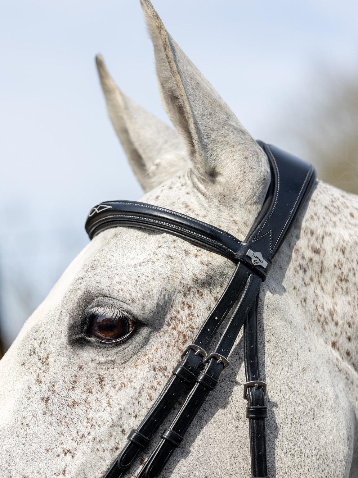 LeMieux Kudos Competition Flash English Bridle-Bridles-LeMieux-Pony-Havana-Evolution Equestrian Co.