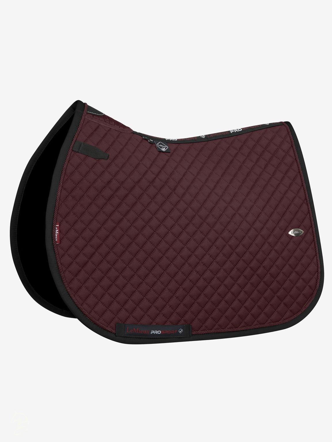 LeMieux Wither Relief Close Contact Saddle Pad-English Saddle Pad-LeMieux-Burgundy-Evolution Equestrian Co.