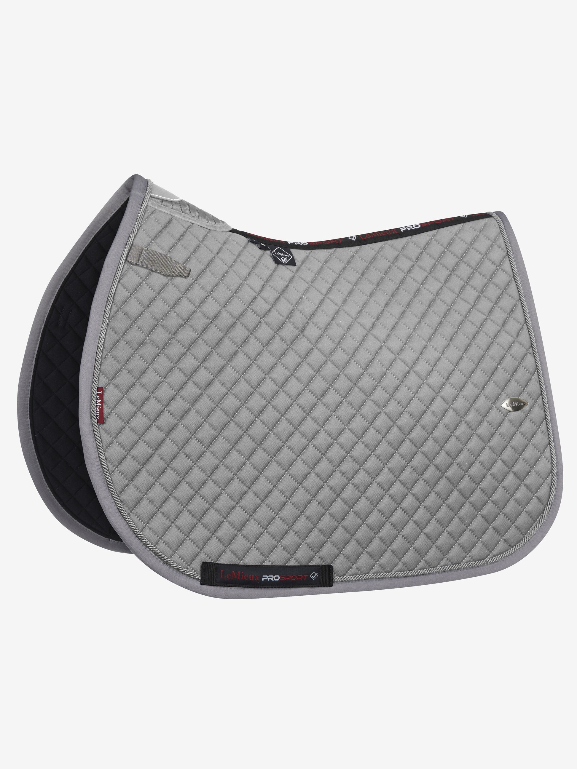 LeMieux Wither Relief Close Contact Saddle Pad-English Saddle Pad-LeMieux-Grey-Evolution Equestrian Co.