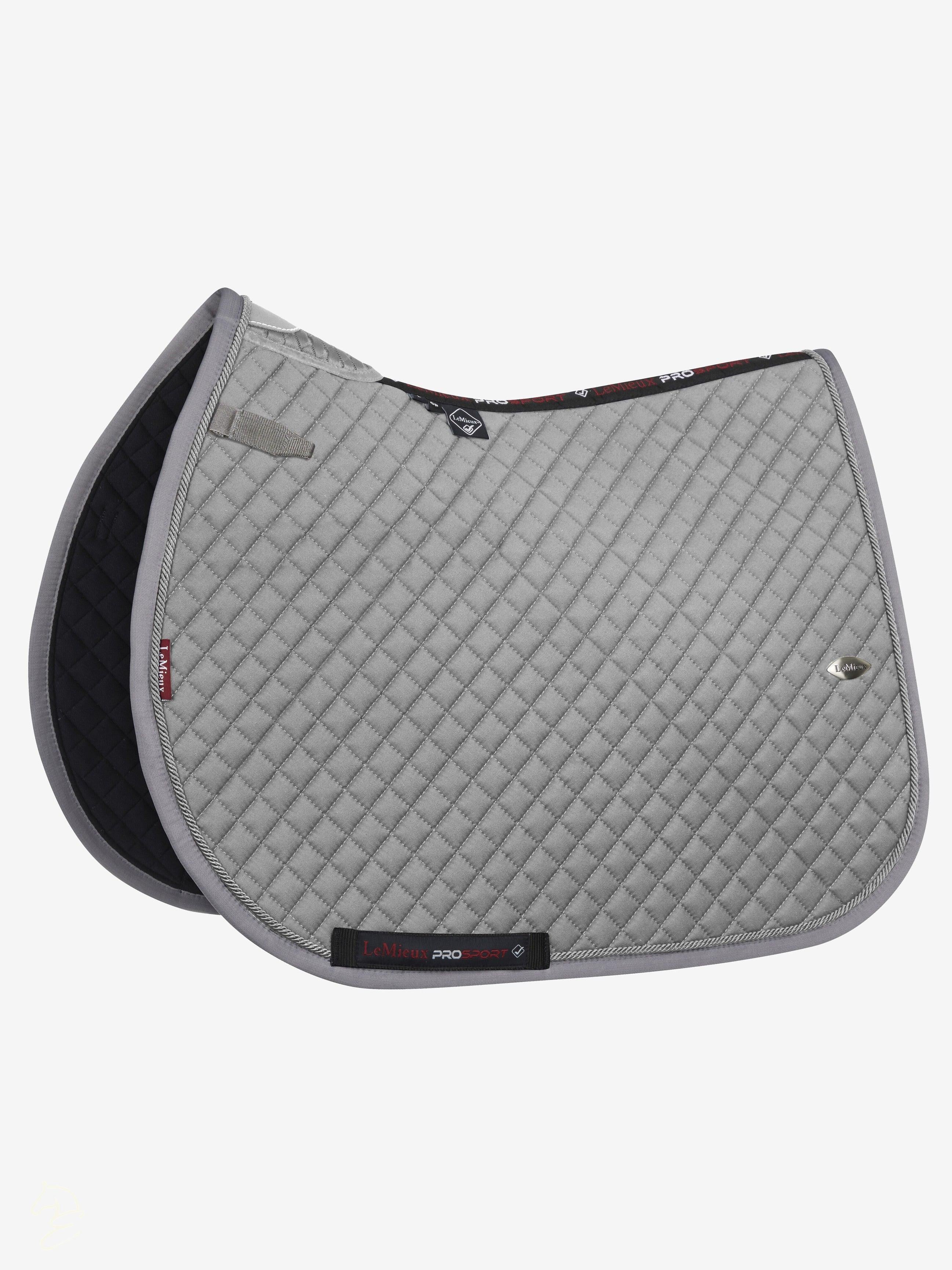 LeMieux Wither Relief Close Contact Saddle Pad-English Saddle Pad-LeMieux-Grey-Evolution Equestrian Co.