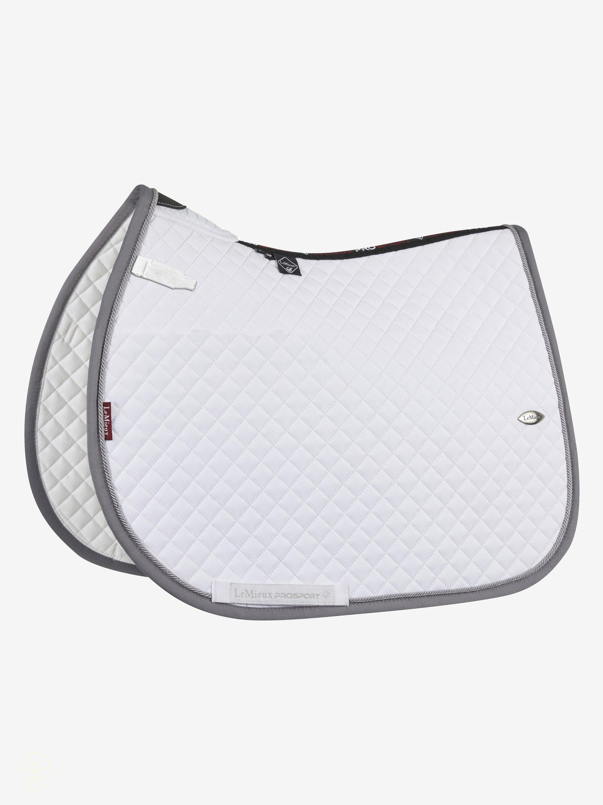 LeMieux Wither Relief Close Contact Saddle Pad-English Saddle Pad-LeMieux-White-Evolution Equestrian Co.