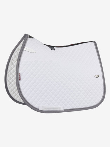 LeMieux Wither Relief Close Contact Saddle Pad-English Saddle Pad-LeMieux-White-Evolution Equestrian Co.