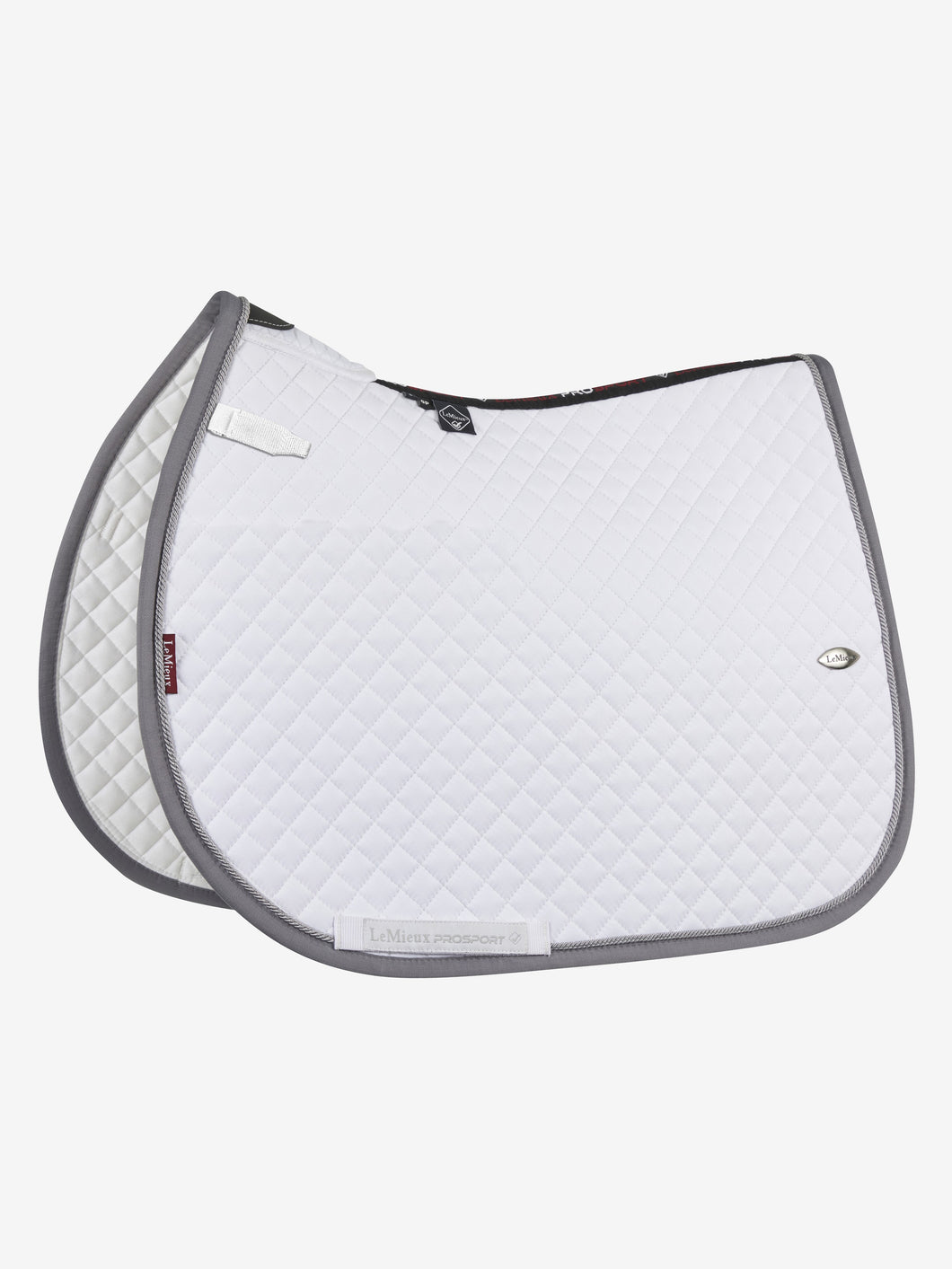 LeMieux Wither Relief Close Contact Saddle Pad-English Saddle Pad-LeMieux-White-Evolution Equestrian Co.