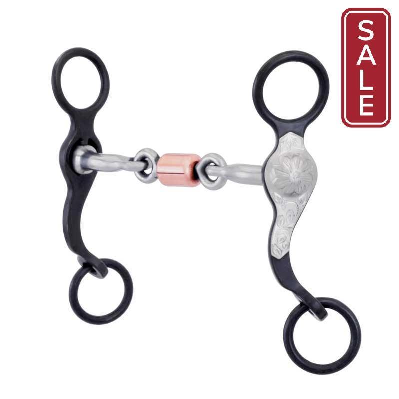 Santa Fe Flower Dog Bone Pony Western Bit-Horse Bits-Paratrade-Evolution Equestrian Co.