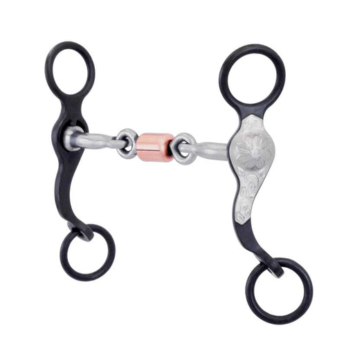Santa Fe Flower Dog Bone Pony Western Bit-Horse Bits-Paratrade-Evolution Equestrian Co.
