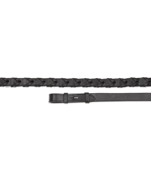 Shires Avignon Fancy Stitched Laced Reins-Horse Tack-Evolution Equestrian Co.-48" / Pony-Evolution Equestrian Co.