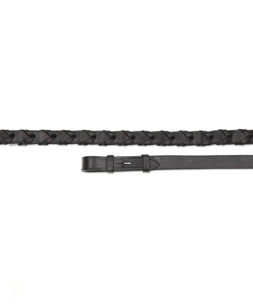 Shires Avignon Fancy Stitched Laced Reins-Horse Tack-Evolution Equestrian Co.-48" / Pony-Evolution Equestrian Co.