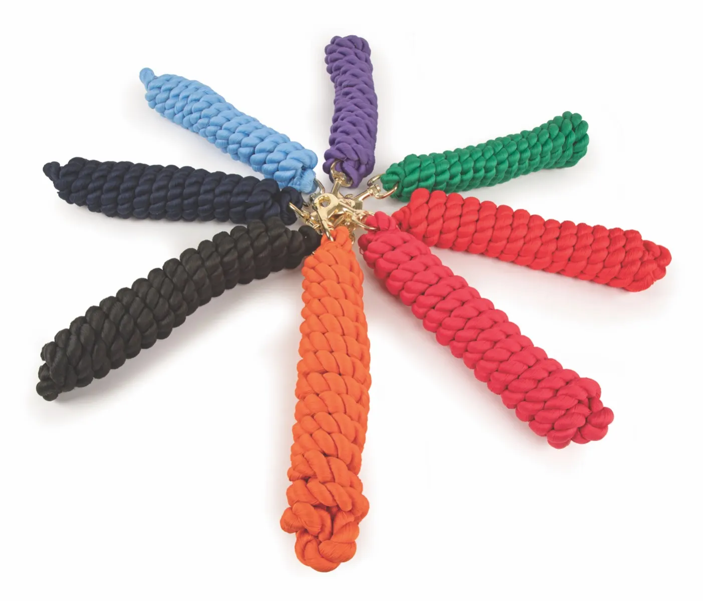 Shires Cotton Lead Rope-Lead Rope-Pegasus-Black-Evolution Equestrian Co.