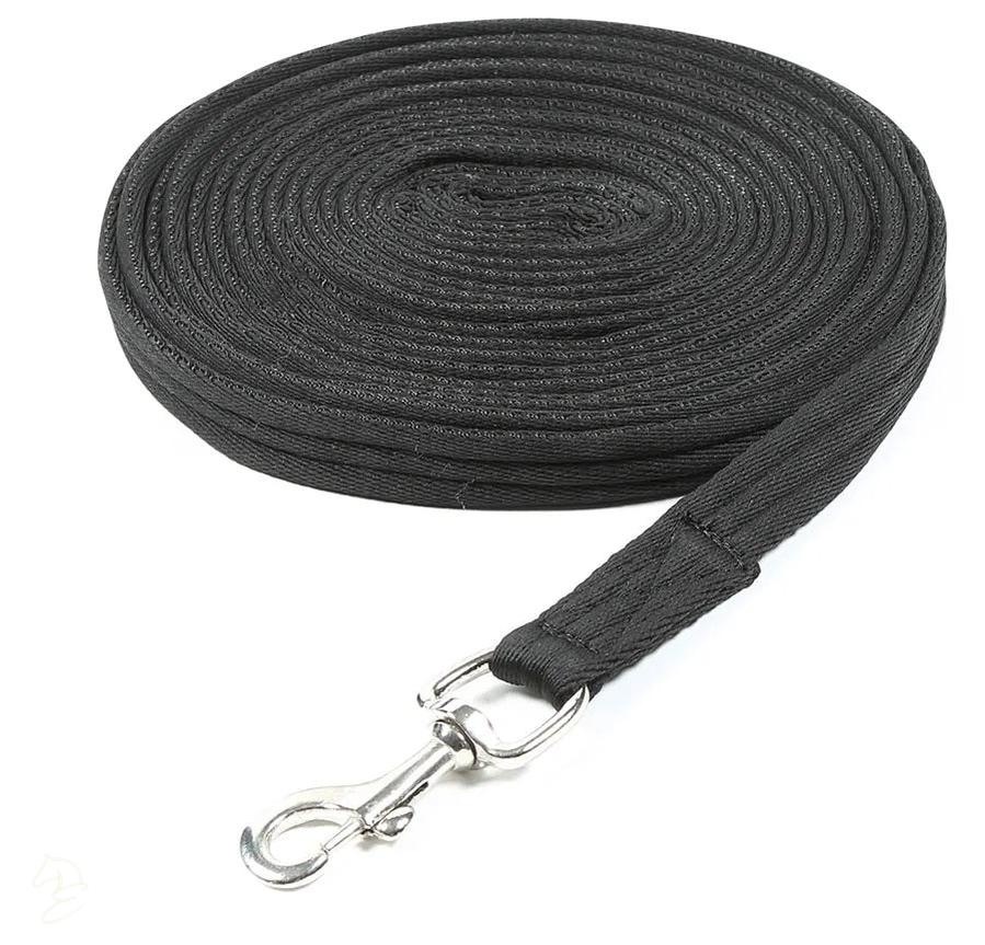 Shires Soft Feel Lunge Line-Lunge Line-Pegasus-Black-Evolution Equestrian Co.