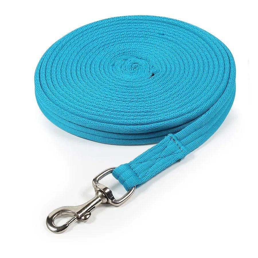 Shires Soft Feel Lunge Line-Lunge Line-Pegasus-Bright Blue-Evolution Equestrian Co.