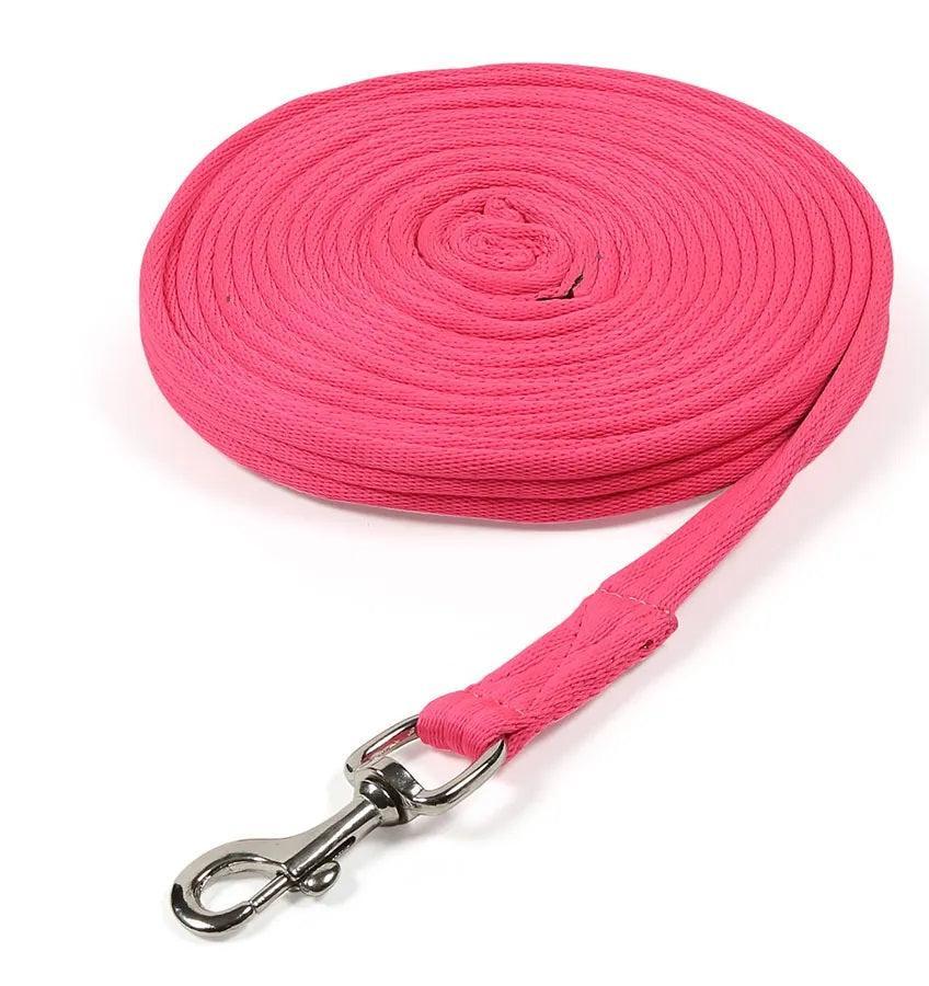 Shires Soft Feel Lunge Line-Lunge Line-Pegasus-Pink-Evolution Equestrian Co.