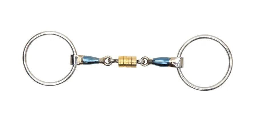 Shires Sweet Iron Loose Ring Snaffle with Rollers-Bit-Pegasus-5