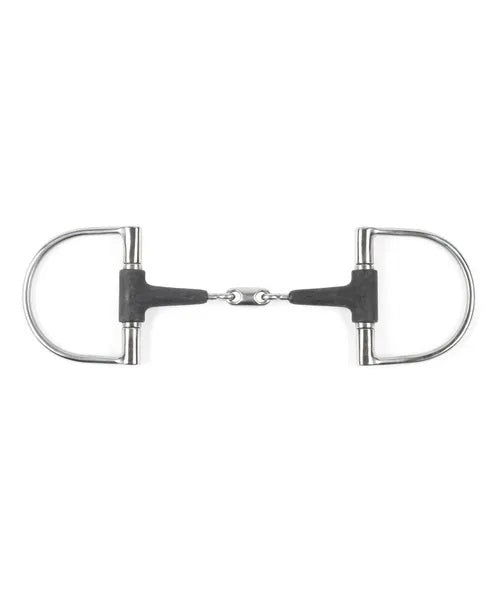 Shires EquiKind Rubber Covered Dee Ring Snaffle with Lozenge