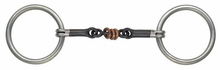 Load image into Gallery viewer, Shires Sweet Iron Copper Roller Loose Ring Snaffle
