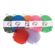 Jelly Scrubber Curry Comb Horse Dog Grooming Tack Shop Bath Shedding Tip 