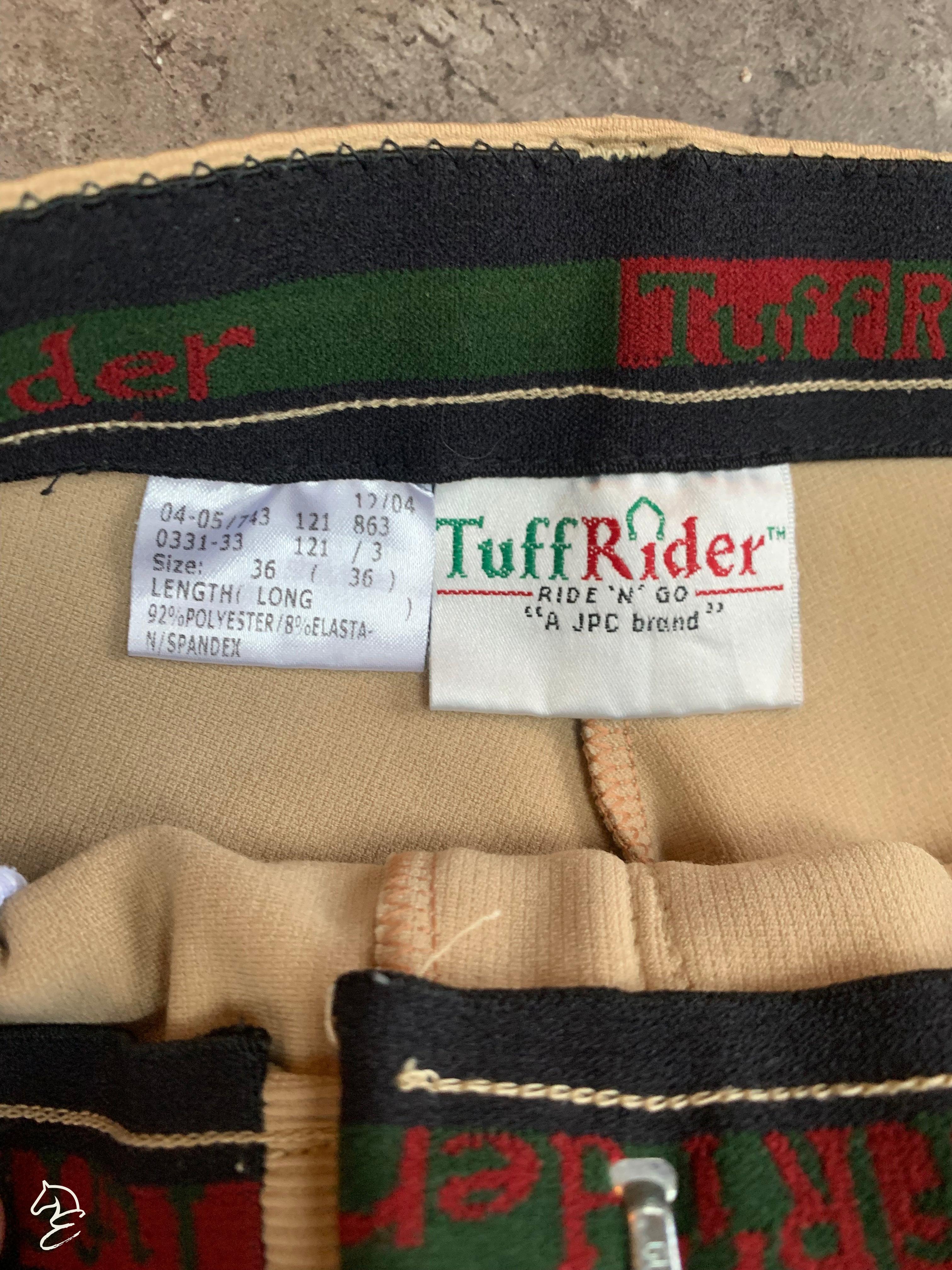 TuffRider Starter KneePatch Breeches - 36L-Breeches-Consignment-Beige-Evolution Equestrian Co.