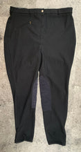 Load image into Gallery viewer, TuffRider Starter KneePatch Breeches - 36L-Breeches-Consignment-Black-Evolution Equestrian Co.
